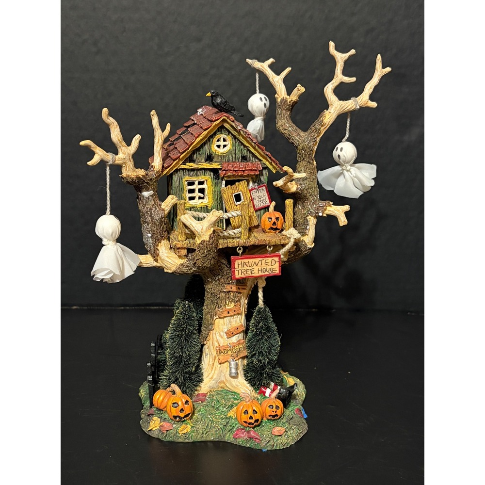 Department 56 Snow Village Halloween Haunted Tree House #56.55150 Retired 2001